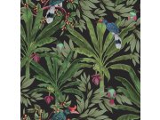 Flis tapeta za zid - biljke, listovi, ptice 139190, Paradise, Esta Home
