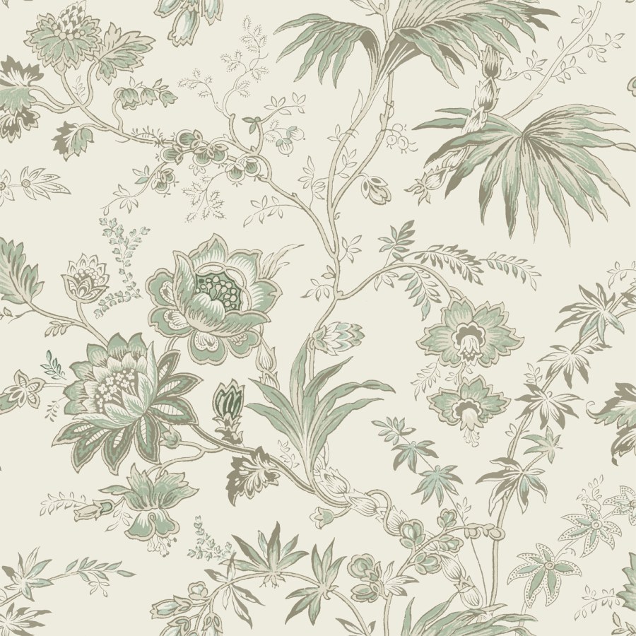 Esta Home - Zelena flis tapeta za zid, cvijeće, 139400, Vintage Flowers, Esta Home Zelena flis tapeta za zid, cvijeće, 139400, Vintage Flowers, Esta Home - Esta Home