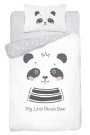 DETEXPOL Bambusova posteljina za dječji krevetić Panda Pamuk, Bambus, 100/135, 40/60 cm Posteljina za dječji krevetić - Posteljina nelicencijska