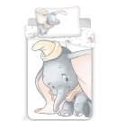 JERRY FABRICS Posteljina za dječji krevetić Dumbo Grey baby Pamuk, 100/135, 40/60 cm Posteljina za dječji krevetić - Posteljina s licencijom