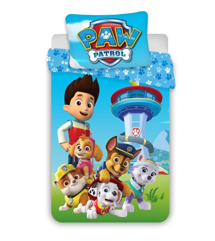 Posteljina za dječji krevetić - Posteljina s licencijom - JERRY FABRICS Posteljina za dječji krevetić Paw Patrol Blue baby Pamuk, 100/135, 40/60 cm JERRY FABRICS Posteljina za dječji krevetić Paw Patrol Blue baby Pamuk, 100/135, 40/60 cm - Posteljina s licencijom