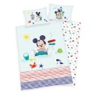 HERDING Posteljina za dječji krevetić Mickey baby Pamuk, 100/135, 40/60 cm
