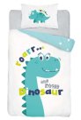 DETEXPOL Posteljina za dječji krevetić Little Dino blue Pamuk, 100/135, 40/60 cm Posteljina za dječji krevetić - Posteljina nelicencijska
