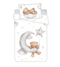 Posteljina za dječji krevetić Posteljina nelicencijska - JERRY FABRICS Posteljina za dječji krevetić Medvjedić Moon baby Pamuk, 100/135, 40/60 cm JERRY FABRICS Posteljina za dječji krevetić Medvjedić Moon baby Pamuk, 100/135, 40/60 cm