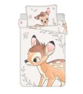 JERRY FABRICS Posteljina za dječji krevetić Bambi Beige baby Pamuk, 100/135, 40/60 cm Posteljina za dječji krevetić - Posteljina s licencijom