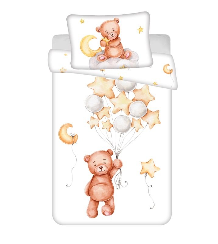 Posteljina za dječji krevetić - Posteljina nelicencijska - JERRY FABRICS Posteljina za dječji krevetić Medvídek Cute baby Pamuk, 100/135, 40/60 cm JERRY FABRICS Posteljina za dječji krevetić Medvídek Cute baby Pamuk, 100/135, 40/60 cm - Posteljina nelicencijska