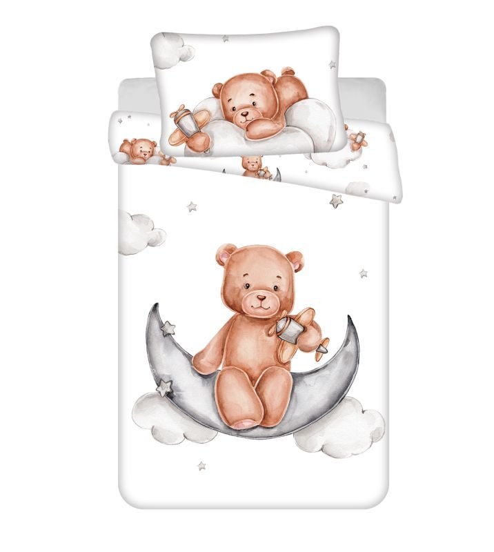 Posteljina za dječji krevetić - Posteljina nelicencijska - JERRY FABRICS Posteljina za dječji krevetić Medvídek Plane baby Pamuk, 100/135, 40/60 cm JERRY FABRICS Posteljina za dječji krevetić Medvídek Plane baby Pamuk, 100/135, 40/60 cm - Posteljina nelicencijska