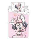 JERRY FABRICS Posteljina za dječji krevetić Minnie Blush Pink baby Pamuk, 100/135, 40/60 cm