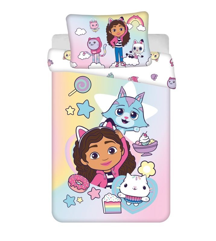 Posteljina za dječji krevetić - Posteljina s licencijom - JERRY FABRICS Posteljina za dječji krevetić Gábinin čarobni dom Sugar Dream baby Pamuk, 100/135, 40/60 cm JERRY FABRICS Posteljina za dječji krevetić Gábinin čarobni dom Sugar Dream baby Pamuk, 100/135, 40/60 cm - Posteljina s licencijom