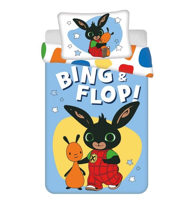 JERRY FABRICS Posteljina za dječji krevetić Zeko Bing Flop baby Pamuk, 100/135, 40/60 cm - Posteljina s licencijom