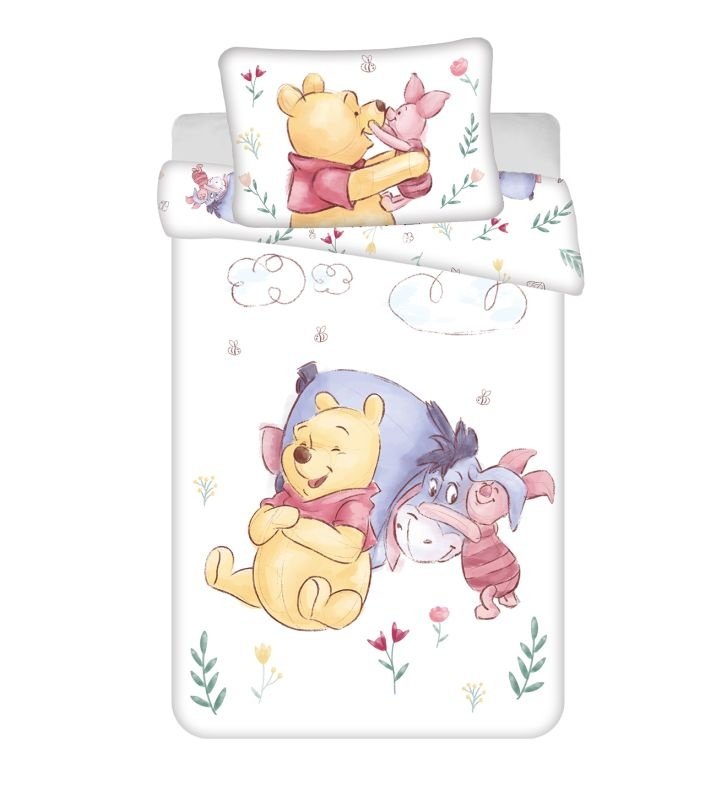 Posteljina za dječji krevetić - Posteljina s licencijom - JERRY FABRICS Posteljina za dječji krevetić Medvjedić Pu Pooh Hugs baby Pamuk, 100/135, 40/60 cm JERRY FABRICS Posteljina za dječji krevetić Medvjedić Pu Pooh Hugs baby Pamuk, 100/135, 40/60 cm - Posteljina s licencijom