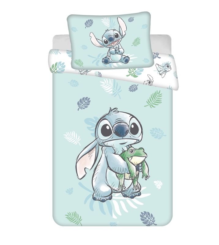 Posteljina za dječji krevetić - Posteljina s licencijom - JERRY FABRICS Posteljina za dječji krevetić Lilo and Stitch Frog baby Pamuk, 100/135, 40/60 cm JERRY FABRICS Posteljina za dječji krevetić Lilo and Stitch Frog baby Pamuk, 100/135, 40/60 cm - Posteljina s licencijom